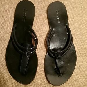 JCREW black sandals